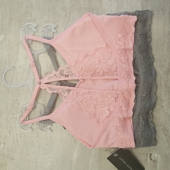 💕LAURA ASHLEY💕 Ribbed Bralette Set (2 Pk) S NWT - Picture 5 of 11
